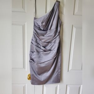 Gray Bridesmaids/Evening Formal Dress